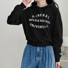 마이쏭 여성 기모맨투맨 후드티 노멀후드크롭맨투맨(기모)