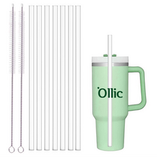 올릭 스탠리 텀블러 트라이탄 빨대 7p + 빨대 세척솔 2p 호환 887ml/1.18L, 1개 1개