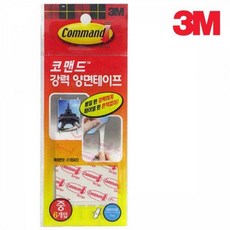3엠 소품 부착 뗄때표시없는 코맨드 양면 테이프 6개입 3개 hook 홀더 벽행거 훅 후크, 1개