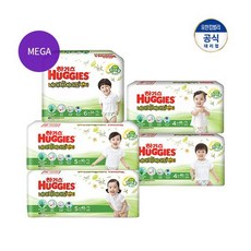 NEW 하기스 메가팩 네이처메이드 팬티형 기저귀 4~6단계, 중형(M), 20_팬티M6(34X4)여