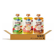 [달콤진] 아이얌 아기밀 한우브로콜리진밥 + 닭감자고구마진밥 + 한우표고야채진밥 3개입, 1세트, 300g, 진밥