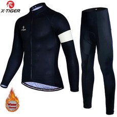 X-TIGER MM冬季拉絨防寒騎行服上下套裝騎行服騎行服騎行服背帶短褲騎行服