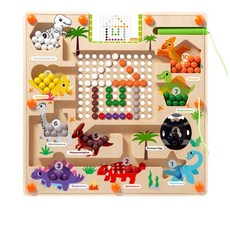木智樂早教磁性走珠玩具 促進精細動作與顏色認知, 1個