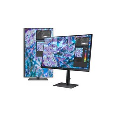 삼성전자 S27B610 LS27B610EQKXKR 68.58cm QHD 피벗스탠드 컴퓨터 모니터, 68.4cm, S27B610EQ