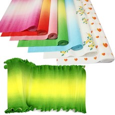 [동화오피스] 두성종이 투톤 무늬 주름지 / 꽃만들기 공예용종이 늘어나는 주름종이, 투톤주름지-하늘