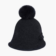 까스텔바작 여성 니트 끈 버킷햇 모자 BGCWGC709GY_CC, 그레이, 1개