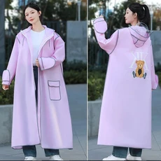 하이 퀄리티 Eva 중립 방수 비옷 남성용 블랙 캠핑 하이킹 두꺼운 비 일회용 비옷 세트