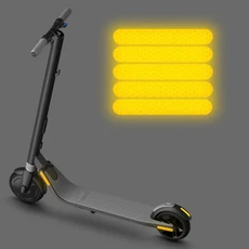 [호환] Ninebot ES1 ES2 ES3 ES4 E22 E25 전기 스쿠터 야간 경고 스티커에 대 한 5Pcs 밤 반사 안전, 01 오렌지, 01 오렌지