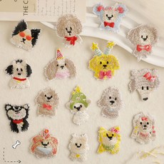 윰스 DIY 다꾸 폰꾸 데코용 와펜 스티커 세트, 1개, 강아지