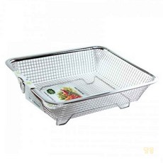 루마 스텐 사각 바구니 소 타공채반