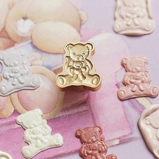 웨딩 왁스 스탬프 프레임 몰드 레트로 꽃 문양 1개, 10