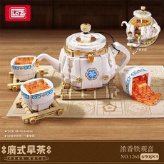 접이식 일본 스트리트 뷰 미니 블록 키트 가게 성인용 선물, 35. 1265티에관음, 1개