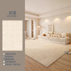 DIU 地毯客廳原木奶油風簡約防水耐髒易打理高級感臥室牀邊毯地毯, 1個, s仿羊絨-初漾