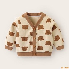 Hi！Kids 寶寶春秋針織外套 嬰兒新款洋氣童裝 兒童春季洋氣外穿 男小童秋季女