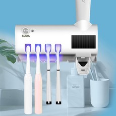 슈마 칫솔살균기 CL300 쏠라충전 무선 UV-C살균기, 화이트 화이트