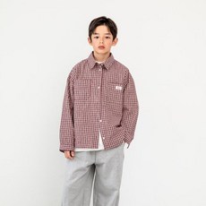 코튼캔디KC 델라체크남방(XXL~JL)<br><버건디/블랙><br>*XXL~JL*