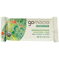 Gomacro 매크로바 홀하티드 헤븐 아몬드 버터 + 캐롭, 57g, 1개