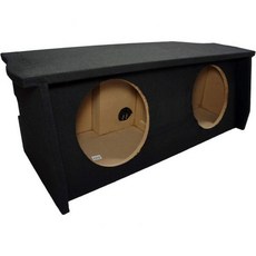 지프 랭글러 2도어 2007-UP 듀얼 12인치 서브 박스 서브우퍼 인클로저와 앰프 랙 호환되는 아메리칸 사운드 커넥션, Dual 12"