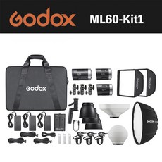 Godox ML60-Kit1 LED 攝影燈套組, 1個