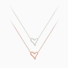 (실버) 다우닝 하트 목걸이aja5+8cdZ