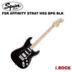 SQUIER FSR AFFINITY STRAT HSS BPG BLK 黑【i.ROCK 愛樂客樂器】