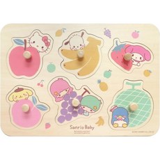 산리오베이비 아기 과일 퍼즐 6조각, 6피스, 1세트