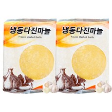 한아름 냉동 다진마늘, 2개, 1kg