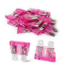 RBOKO 20피스 3암페어 표준 자동차 퓨즈 교체 퓨즈 (ATO/APR/ATS) RV 자동차 트럭 오토바이 캠핑카 SUV 보트(3 AMP/32V) 마젠타-3A