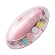 博友婴儿电动磨甲器儿童指甲剪宝宝护理指甲刀新生儿防夹肉指甲钳, 1個, 9900P粉色:标准