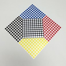 방수원형스티커 12mm 15가지색상 CPWG167, 레드, 보조시트지추가안함