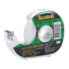 3M 810-D 1/2吋 附台隱形膠帶 方便書寫、黏性佳、不易殘膠 辦公居家必備, 1個