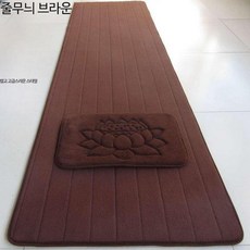 절방석 명상 에스닉 대형 두꺼운 원형 캠핑, F_줄무늬 브라운
