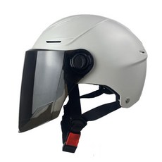 초대형 반모 헬멧 전동킥보드 안전모 빅사이즈 여름용 통풍 경량 헬멧, 1개, 그레이-자외선차단긴안경80대두