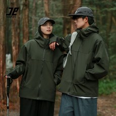 프리미엄 남녀공용 아웃도어 재킷 등산용 방수 방풍 방한복 오버핏 가을 겨울 발열 바람막이