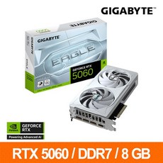 技嘉GIGABYTE GeForce RTX 5060 EAGLE OC ICE 8GB 顯示卡, GV-N5060EAGLEOC