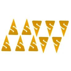 Ea 수중 스쿠버 다이빙 스노클링 프리 다이빙용 범용 난파선 동굴 라인 화살표 마커 10개 세트 오렌지색 2583102, Yellow