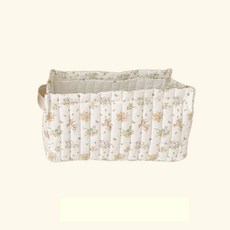 어텀31 누빔 기저귀 바구니 장난감 정리함, 플로럴 베일