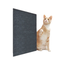 고양이 부착형 스크래쳐 스트레칭 발톱 관리 스트레스 감소 코너 다용도 스크래처, 1개, 그레이