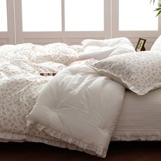 아림침장 순면 워싱 플라워 차렵 이불 옥수수 항균솜 사계절 면이불 SS