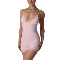 Kweltzeit 여성용 바디수트 상의 섹시한 여름 의상 여성용 레이스 롬퍼 반바지 데이트 나이트 롬퍼 핑크 XL