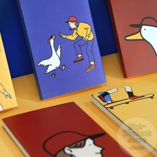 26년 일러스트 목표체크다이어리 캘린더다이어리 메모다이어리 스케줄관리다이어리, 01옐로우