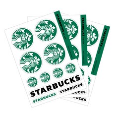 투명 커피 스티커 방수, 3장