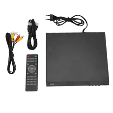 DVD 플레이어 1080P HD 멀티미디어 인터페이스 모든 지역 CD TV 홈 스테레오용 MP3 재생 리모컨 6.5mm 마이, 02 EU Plug