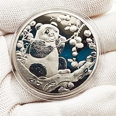 기념주화 수집용 은화 골드코인 메달 금속 인테리어장식품 컬렉션 선물용 고급 디자인, 팬더 실버 스타일 5