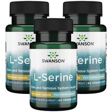 SWANSON 斯旺森 L-Serine素食膠囊 500mg, 3個, 60 件