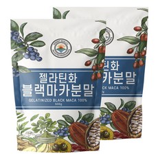 해나식품 블랙 마카 분말 가루 살균제품, 2개, 500g