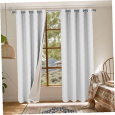 실내 보온 누빔 다층 구조 차단 패브릭 창문 가리개 거실 침실 단열 방풍 두꺼운, 누빔암막작은창 웜베이지