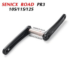 SENICX 도로 자전거 2x10 /11/12 크랭크 체인링 휠 50-34T 이중, 01 165mm, 02 36-52T, 02 FM3 CRANK