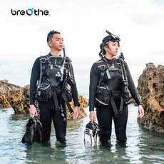 Breathe 女款2.5mm細鯊皮防寒衣 潛水衣 連身潛水衣 水肺潛水 浮潛 潛水三寶