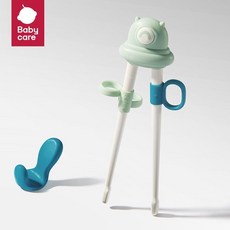 桃園有貨 兒童學習筷 兒童筷子 學習筷子 幼兒學習筷 喫飯輔助筷 兒童餐具 316不鏽鋼餐具 勺子叉子, 螺旋藻綠（學習筷）, 1個